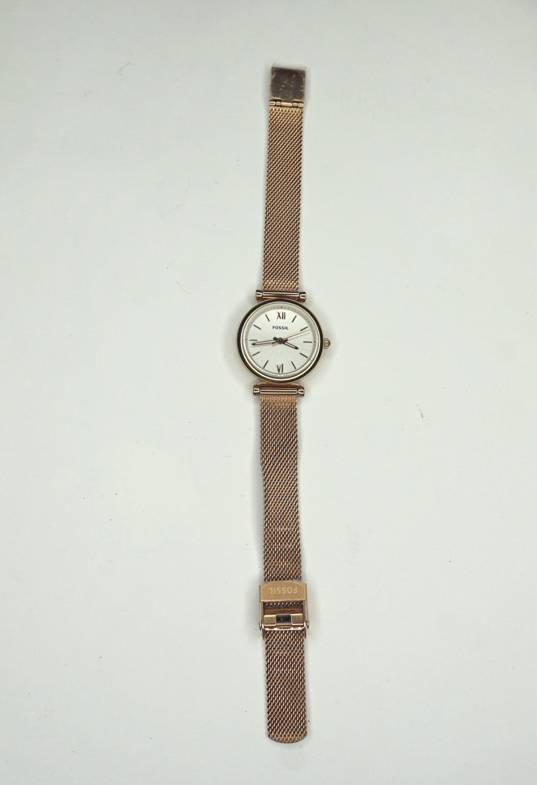 Fossil Watch Women's Carlie Mini Rose Gold Stainless Steel Dress Quartz ES5314