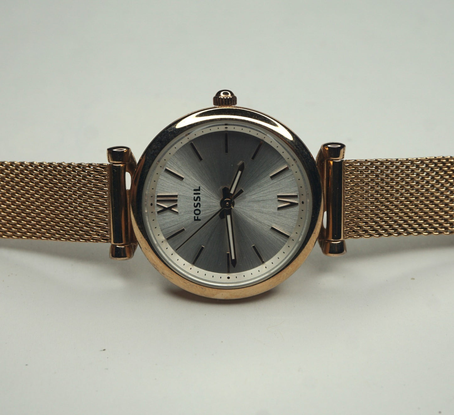 Fossil Watch Women's Carlie Mini Rose Gold Stainless Steel Dress Quartz ES5314