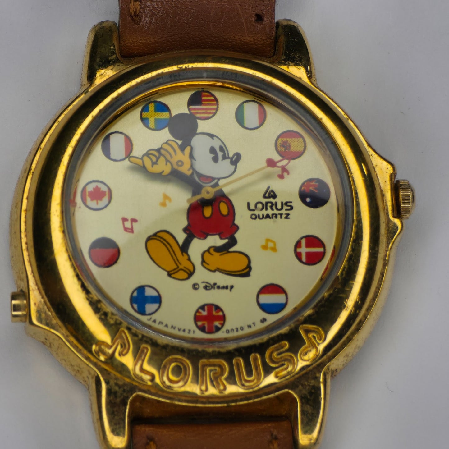 Lorus Disney Watch Musical V421-0020 It's a Small World New Battery Vintage