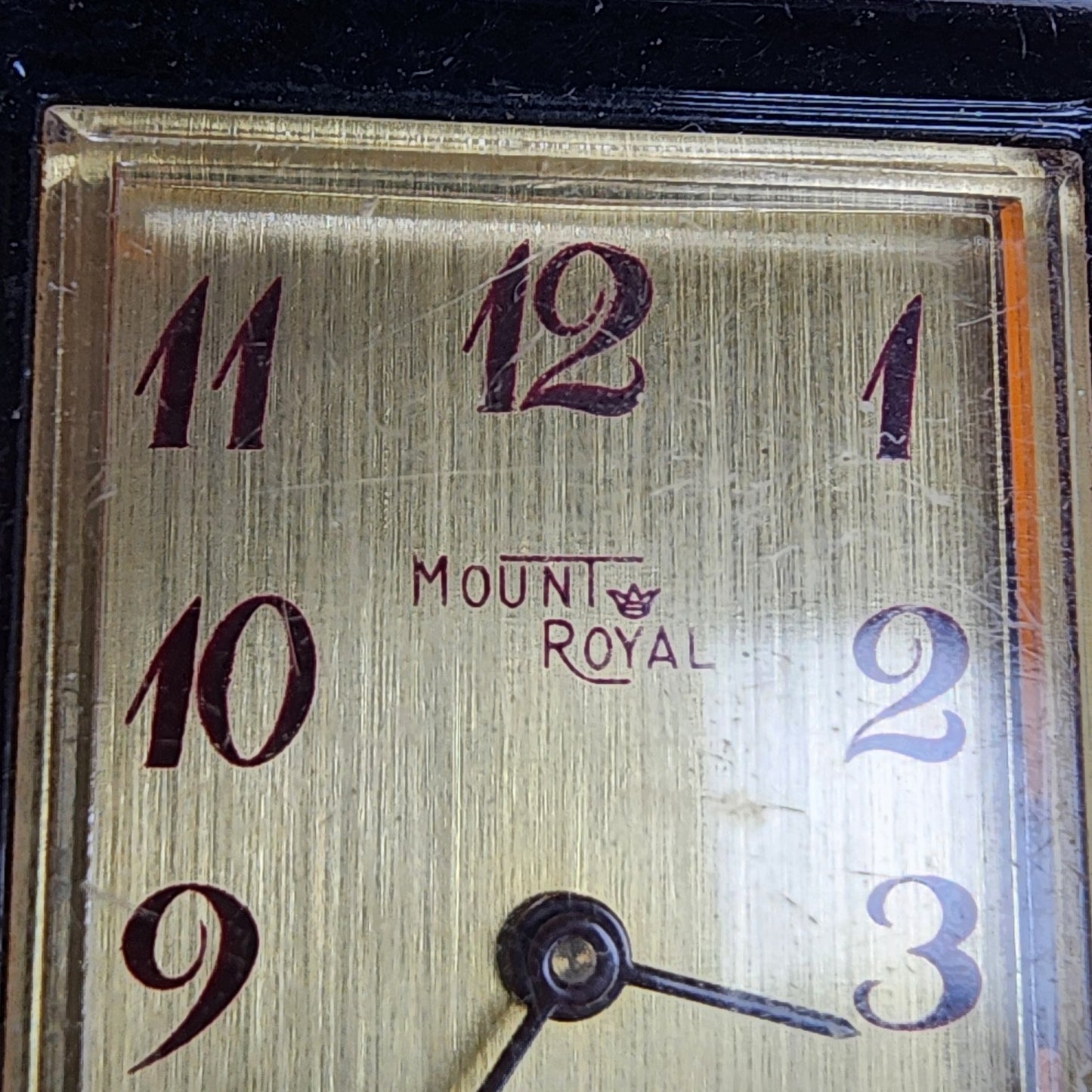 Mount Royal Watch Windup Vintage MCM Womens Brown Acrylic Lucite Working