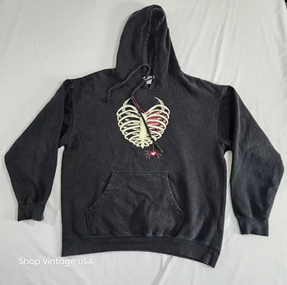 AJ Lee Rare Authentic Official Rib Cage Hoodie Limited WWE Divas Unisex XL Thrifted