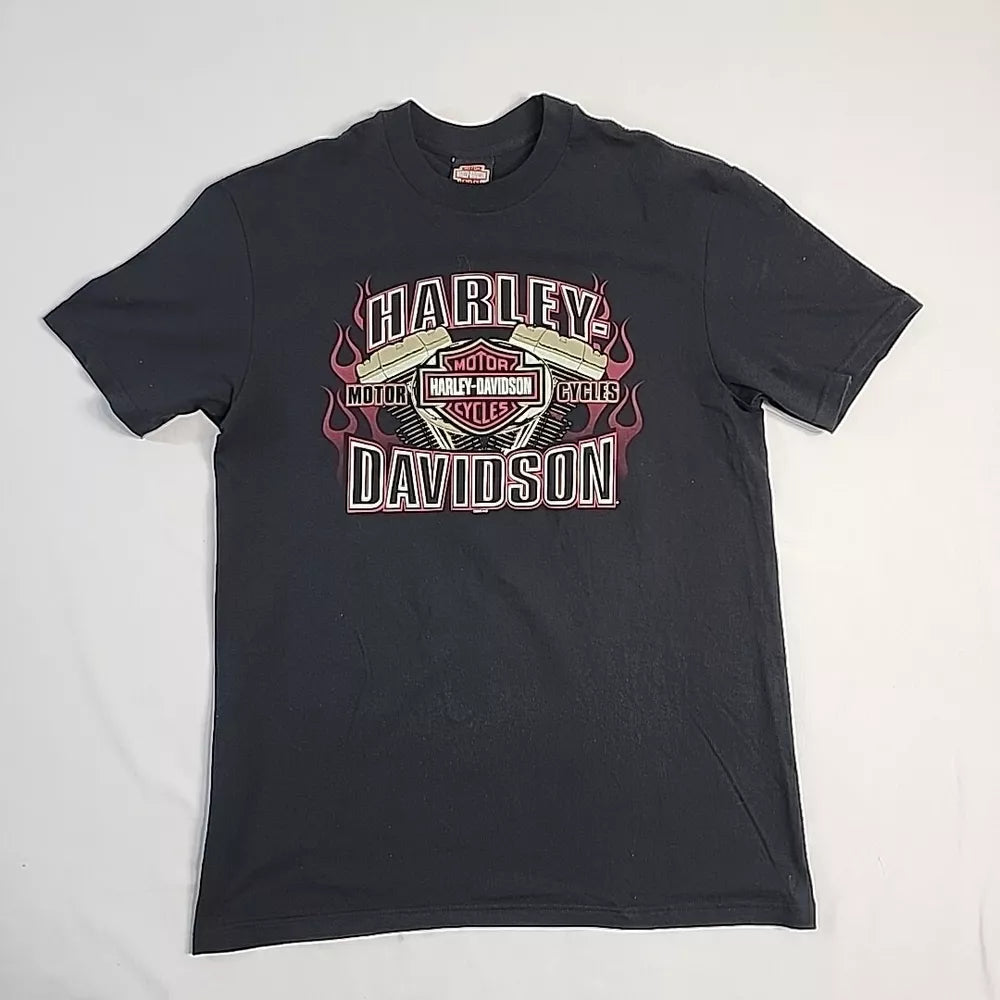 Harley Davison Sunrise Florida Y2k 2009 Gator On Bike Graphic T-Shirt Large NWOT Thrifted