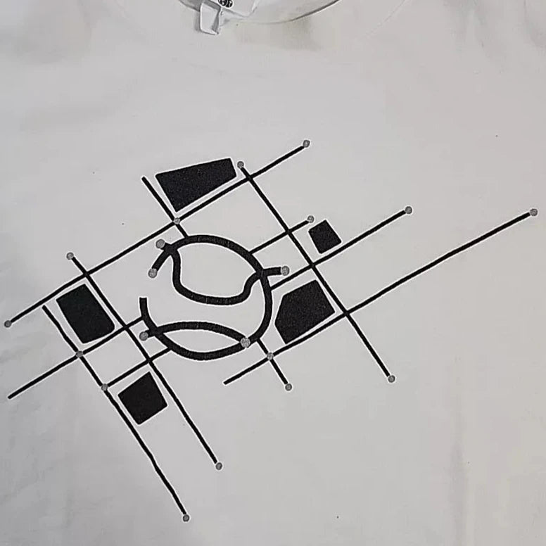 VINTAGE The Lipton Collection Tennis abstract Ted Graphic Shirt Adult XL  Thrifted