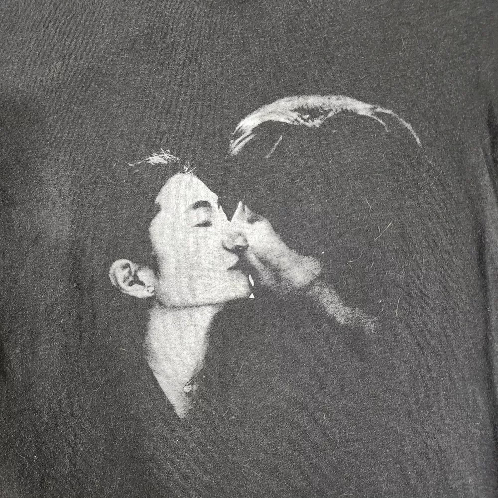 Vintage 1980 John Lennon Yoko Ono Double Fantasy Promo Shirt Medium Made In USA  Thrifted