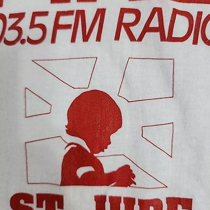 Vintage St Jude Radiothon HYATT 1988 X 1O3.5FM Hospital Shirt Single Stitch Rare THRIFTED