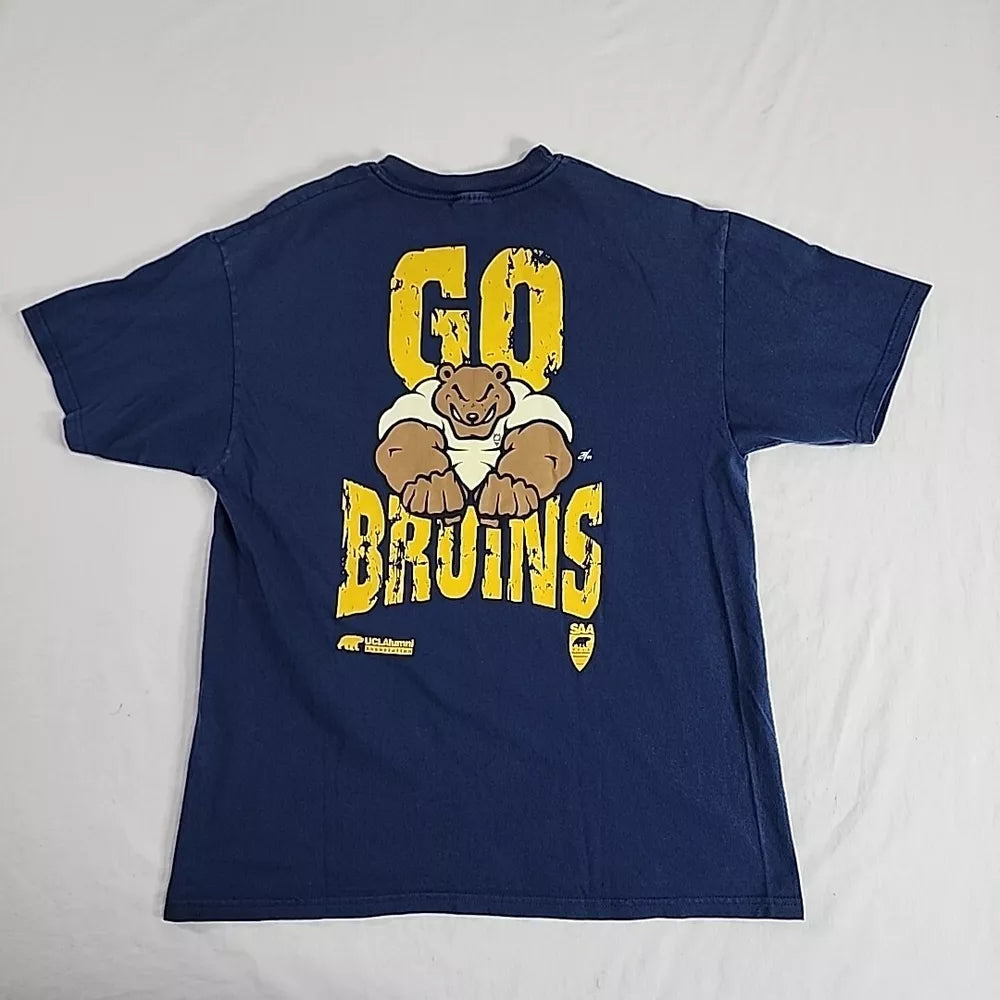 Vintage UCLA Go Bruins Blue T Shirt Men XL 1998 Alumni SAA X HANES BEEFY-T