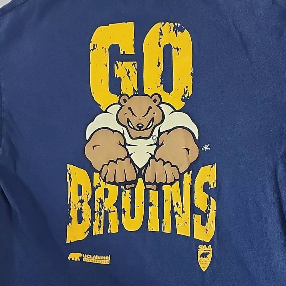 Vintage UCLA Go Bruins Blue T Shirt Men XL 1998 Alumni SAA X HANES BEEFY-T