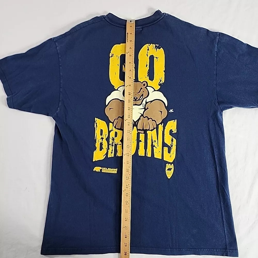 Vintage UCLA Go Bruins Blue T Shirt Men XL 1998 Alumni SAA X HANES BEEFY-T