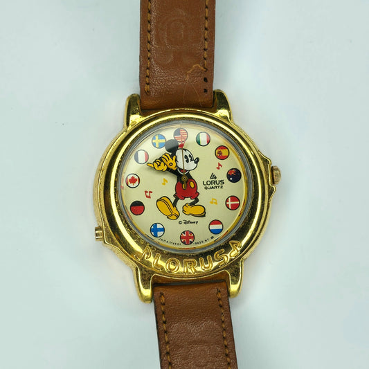 Lorus Disney Watch Musical V421-0020 It's a Small World New Battery Vintage