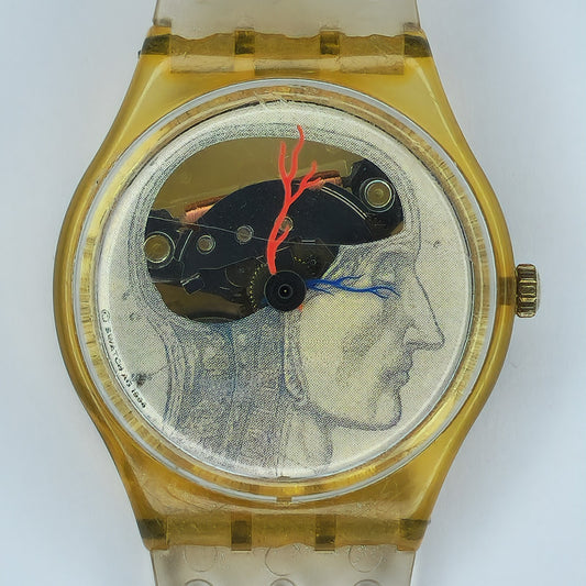 Swatch Ticking Brain GZ159 Limited Edition 1996 Collectible Art Watch RARE